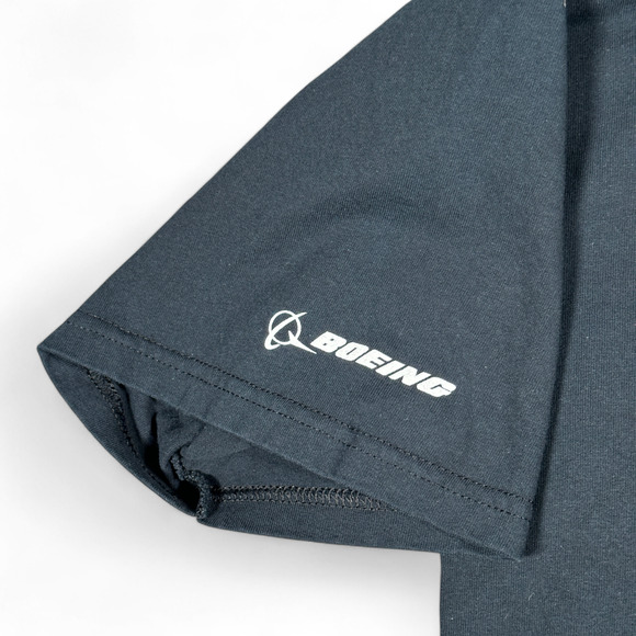 Boeing Shirt Adult EXTRA LARGE Black Aviation Airplane 95th Anniversary Company - Picture 4 of 6